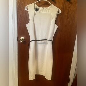 Ivory dress with belt